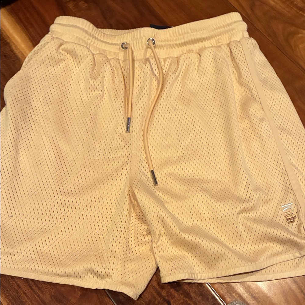 Kith Beige Mesh Athletic Shorts